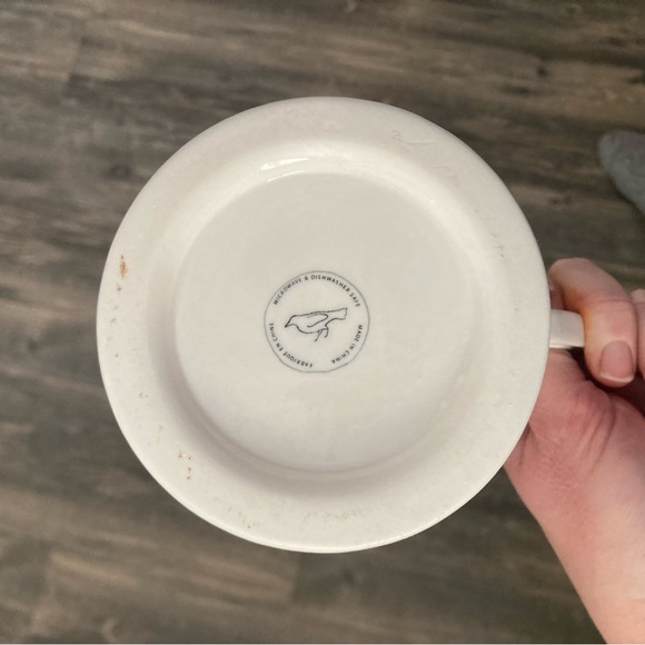 Anthropologie “S” Monogram Coffee Mug Retro Shave Style - Picture 4 of 5